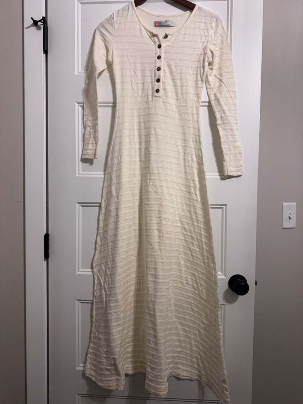 Free people Henley cotton maxi dress XS